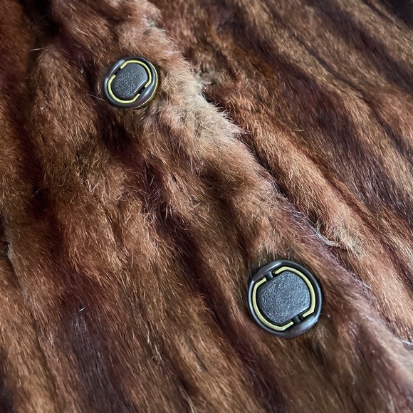 EUC. Rare! Penny Lane [Dupont] Brown Fur Coat | Boho VNTG. Lined Jacket | Medium - Picture 13 of 15